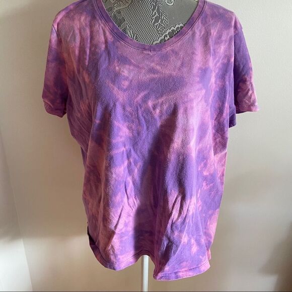 Purple and pink tie dye t-shirt - Picture 7 of 10
